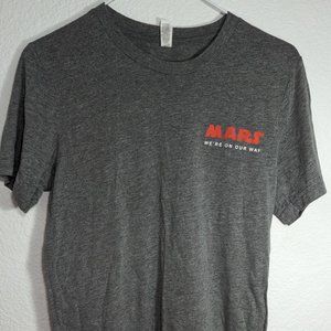 heather gray Mars t-shirt